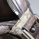 GUCCI GG Supreme Web Sherry Line Shoulder Bag Beige Silver 162910 Auth yk16237-17