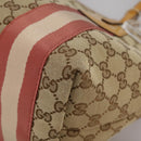 GUCCI GG Canvas Sherry Line Tote Bag Beige Gold 211971 Auth yk16245-11