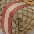 GUCCI GG Canvas Sherry Line Tote Bag Beige Gold 211971 Auth yk16245-13