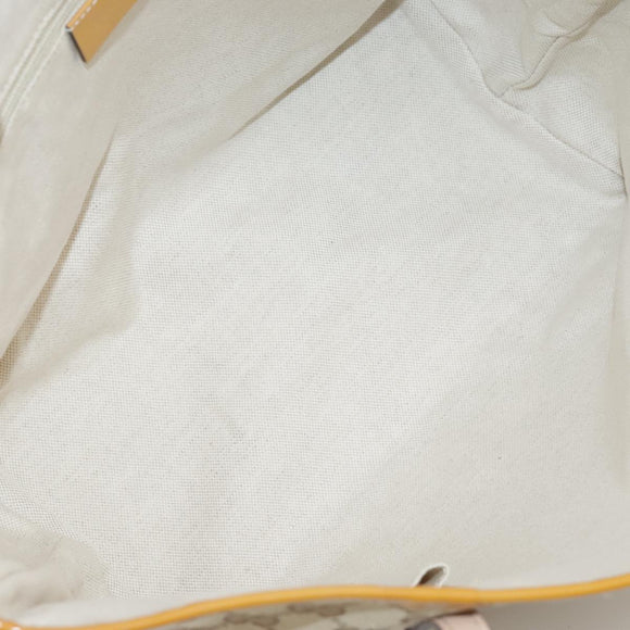 GUCCI GG Canvas Sherry Line Tote Bag Beige Gold 211971 Auth yk16245