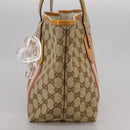GUCCI GG Canvas Sherry Line Tote Bag Beige Gold 211971 Auth yk16245-4