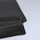 PRADA Hand Bag Safiano Leather Khaki Silver Auth yk16252-14