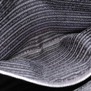 PRADA Hand Bag Safiano Leather Khaki Silver Auth yk16252-21