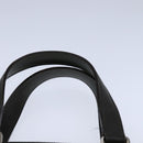 PRADA Hand Bag Safiano Leather Khaki Silver Auth yk16252-8