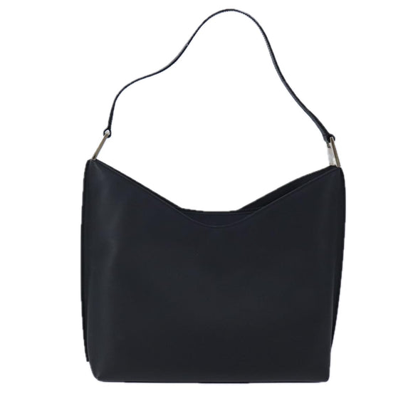 GUCCI Shoulder Bag Patent Leather Black Silver 001 3017 002058 Auth yk16254