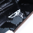 Salvatore Ferragamo Vala Chain Shoulder Bag Leather Brown Gold Auth yk16268-11