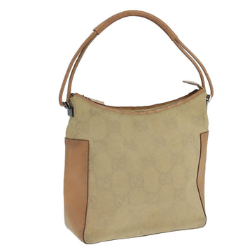 GUCCI GG Canvas Shoulder Bag Beige 001 3766 Auth yk16276