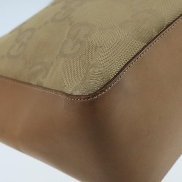 GUCCI GG Canvas Shoulder Bag Beige 001 3766 Auth yk16276