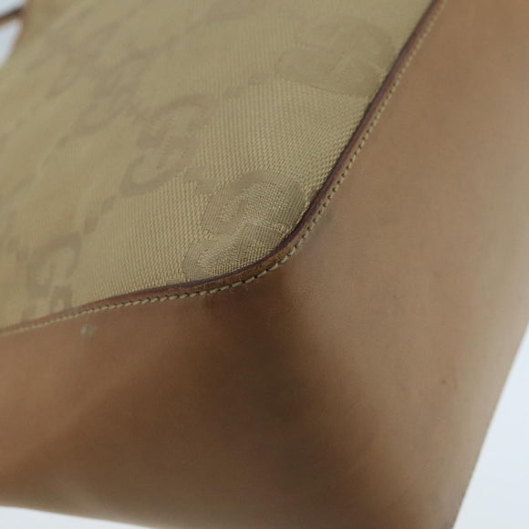 GUCCI GG Canvas Shoulder Bag Beige 001 3766 Auth yk16276