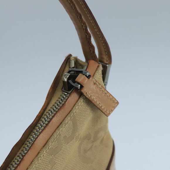 GUCCI GG Canvas Shoulder Bag Beige 001 3766 Auth yk16276