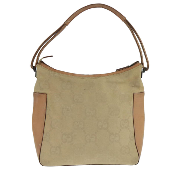 GUCCI GG Canvas Shoulder Bag Beige 001 3766 Auth yk16276