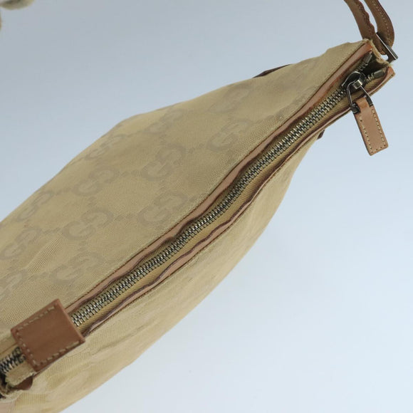 GUCCI GG Canvas Shoulder Bag Beige 001 3766 Auth yk16276