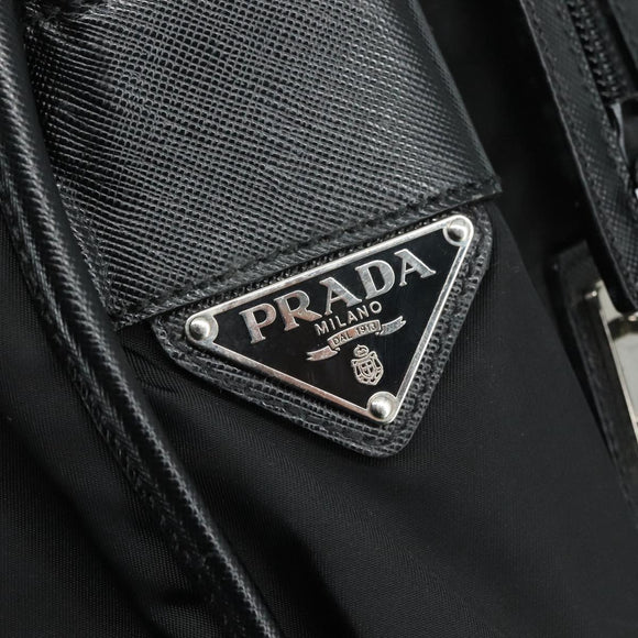 PRADA Shoulder Bag Nylon Black Auth yk16281