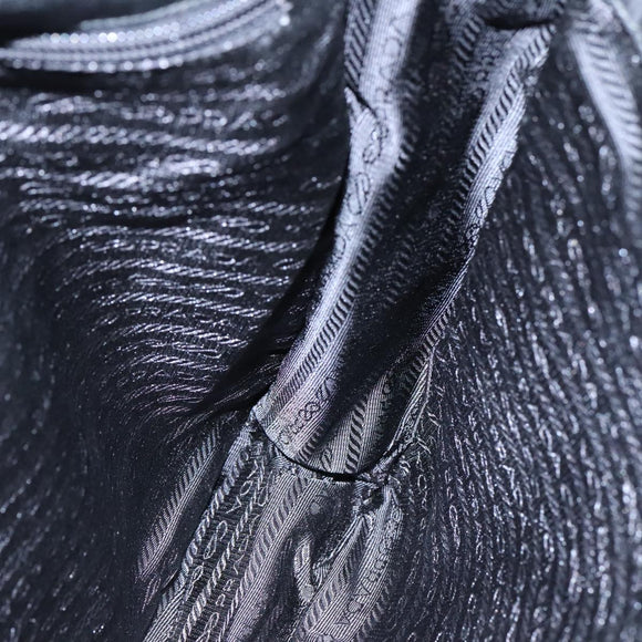 PRADA Shoulder Bag Nylon Black Auth yk16281