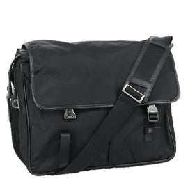PRADA Shoulder Bag Nylon Black Auth yk16281