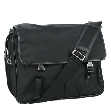 PRADA Shoulder Bag Nylon Black Auth yk16281