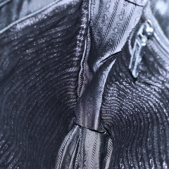 PRADA Shoulder Bag Nylon Black Auth yk16281