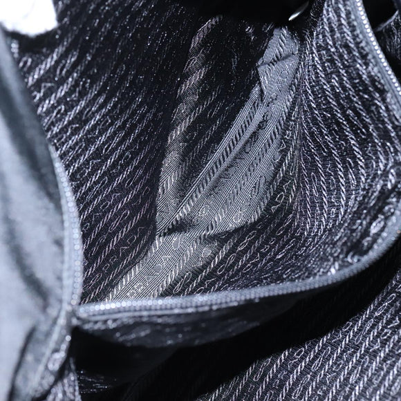 PRADA Shoulder Bag Nylon Black Auth yk16281