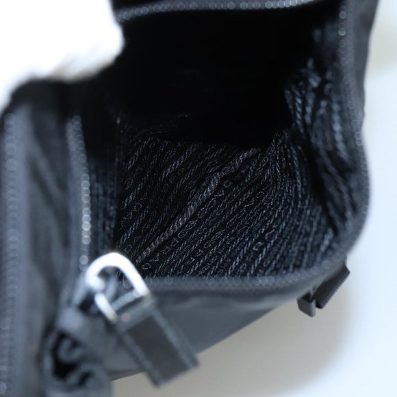 PRADA Shoulder Bag Nylon Black Auth yk16281