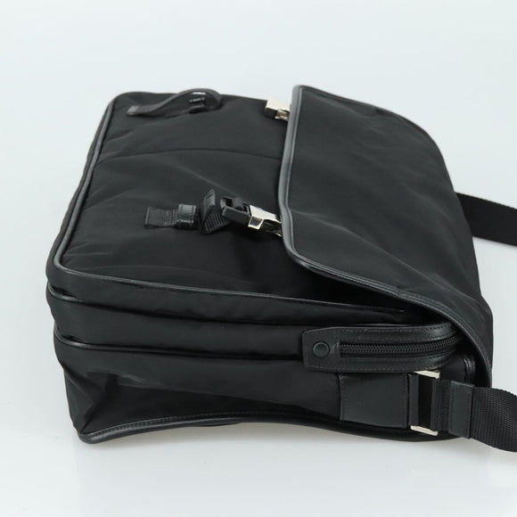 PRADA Shoulder Bag Nylon Black Auth yk16281