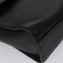 Burberrys Shoulder Bag Leather Black Auth yk16288-14