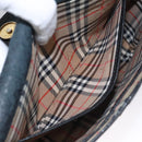 Burberrys Shoulder Bag Leather Black Auth yk16288-20
