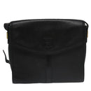 Burberrys Shoulder Bag Leather Black Auth yk16288-13