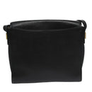 Burberrys Shoulder Bag Leather Black Auth yk16288-2