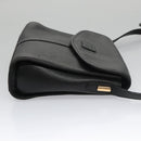 Burberrys Shoulder Bag Leather Black Auth yk16288-3