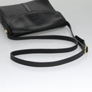 Burberrys Shoulder Bag Leather Black Auth yk16288-7