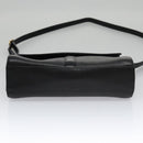 Burberrys Shoulder Bag Leather Black Auth yk16288-5