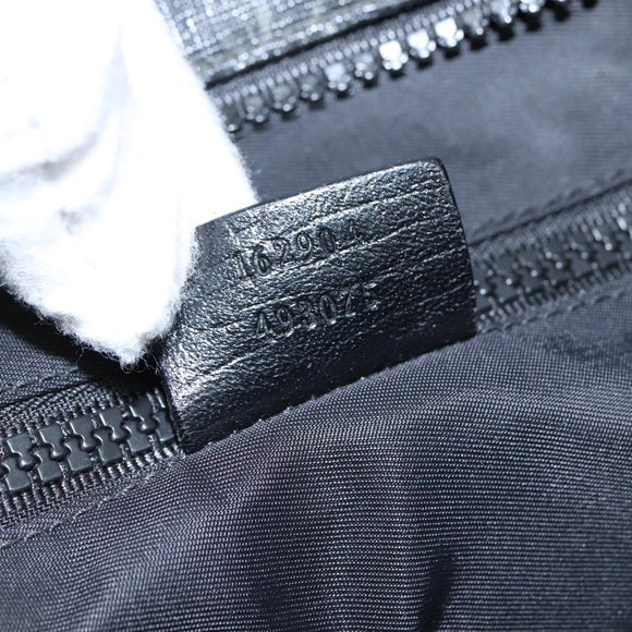 GUCCI GG Supreme Shoulder Bag PVC Leather Black 162904 Auth yk16293