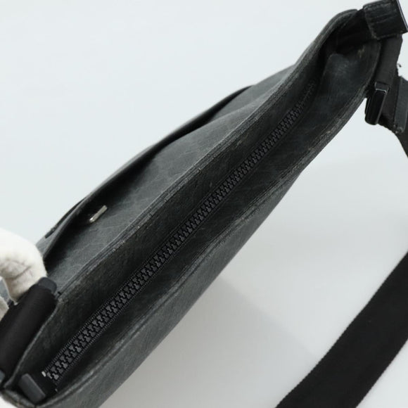 GUCCI GG Supreme Shoulder Bag PVC Leather Black 162904 Auth yk16293