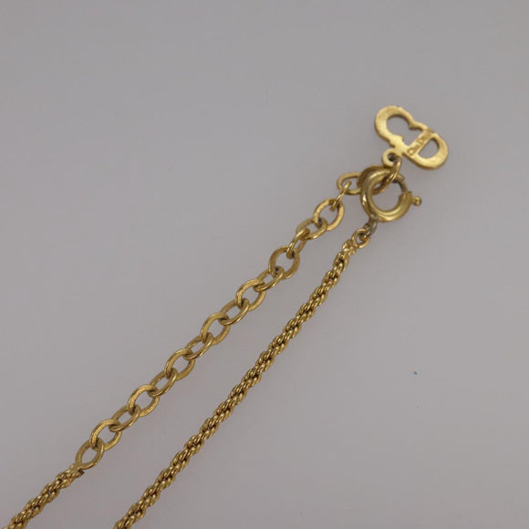 Christian Dior Necklace metal Gold Auth yk16358