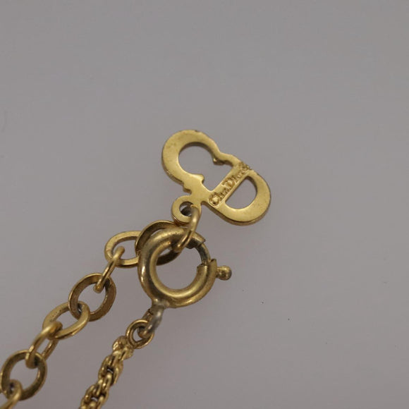 Christian Dior Necklace metal Gold Auth yk16358