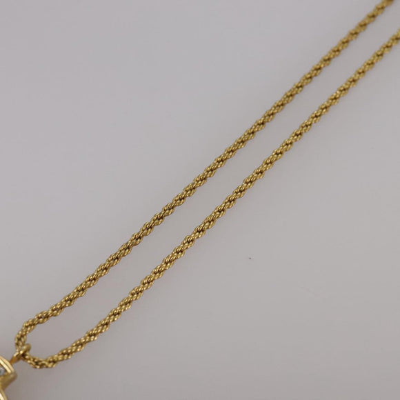 Christian Dior Necklace metal Gold Auth yk16358