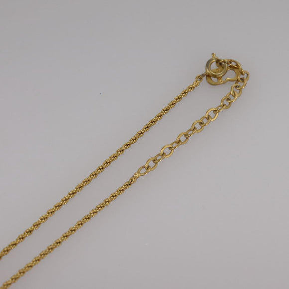 Christian Dior Necklace metal Gold Auth yk16358