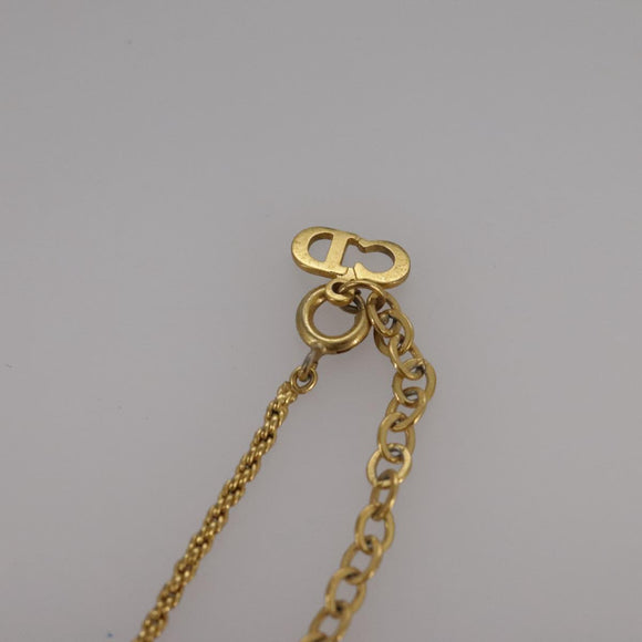Christian Dior Necklace metal Gold Auth yk16358
