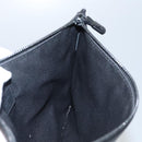 LOUIS VUITTON Monogram Shadow Pouch Leather Black LV Auth yk16360-11