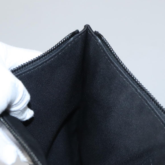 LOUIS VUITTON Monogram Shadow Pouch Leather Black LV Auth yk16360