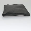 LOUIS VUITTON Monogram Shadow Pouch Leather Black LV Auth yk16360-4