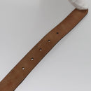 FENDI Zucca Canvas Belt 32.3""-36.2"" Brown Auth yk16363-10