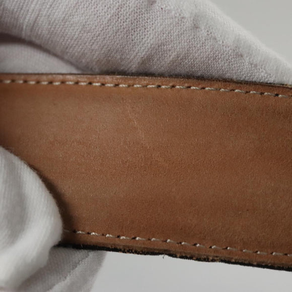 FENDI Zucca Canvas Belt 32.3""-36.2"" Brown Auth yk16363