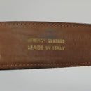 FENDI Zucca Canvas Belt 32.3""-36.2"" Brown Auth yk16363-15