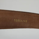FENDI Zucca Canvas Belt 32.3""-36.2"" Brown Auth yk16363-12