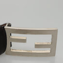 FENDI Zucca Canvas Belt 32.3""-36.2"" Brown Auth yk16363-5