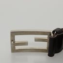 FENDI Zucca Canvas Belt 32.3""-36.2"" Brown Auth yk16363-6