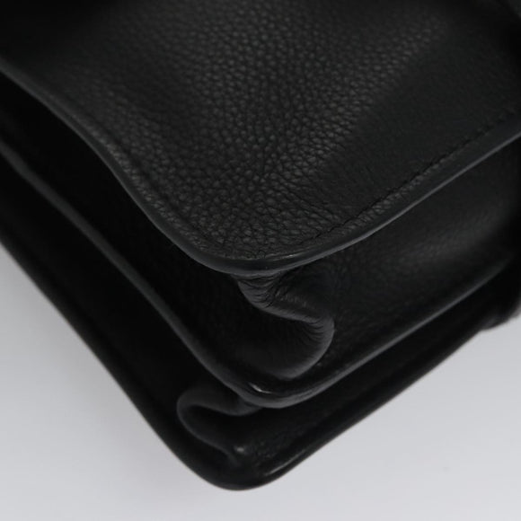 Chloe Small Day Abbey Hand Bag Leather 2way Black Auth yk16365AV