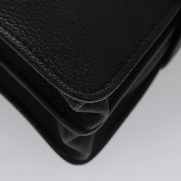 Chloe Small Day Abbey Hand Bag Leather 2way Black Auth yk16365AV