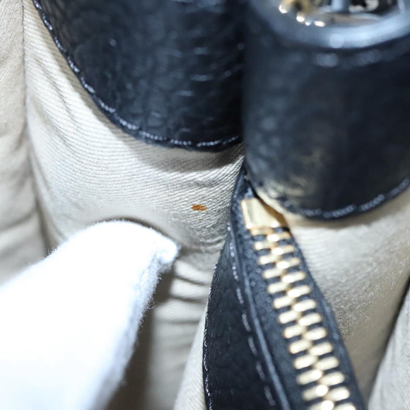 Chloe Small Day Abbey Hand Bag Leather 2way Black Auth yk16365AV